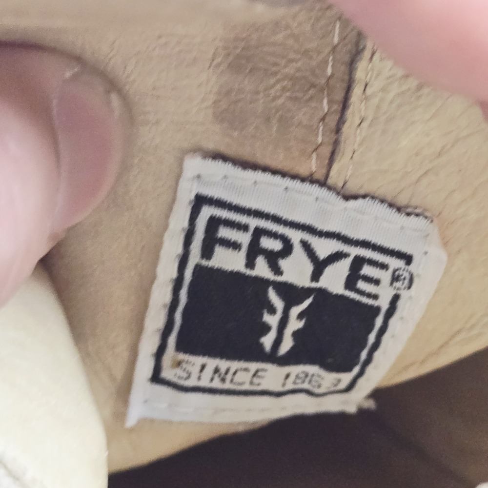 Frye Reina Ankle Boots Women's Size 7.5 M Side Zip Cone Heel Leather Western - Picture 8 of 8